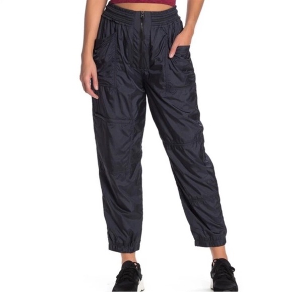 FP Movement by Free People Pants - Free People Movement Tell Me About It Gray Nylon Cargo Jogger Crop Pants Sz L